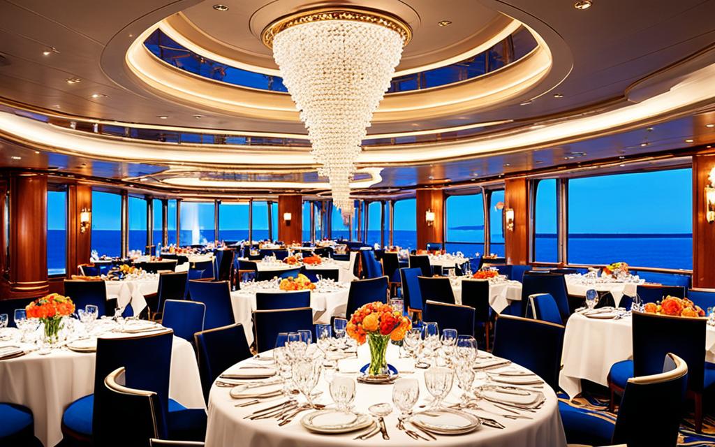 luxury cruise ship dining